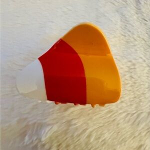 Hair claw Clip, Halloween, Candy Corn, Orange
